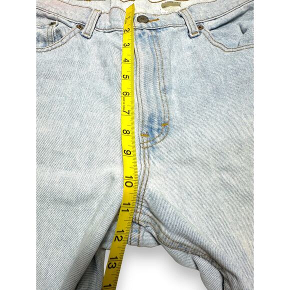 Vintage Levi 550 High Rise Denim Shorts Light Wash Size 11 - Picture 7 of 10